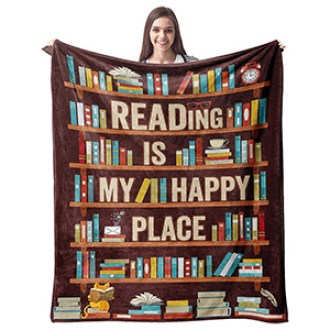 CUJUYO Book Lovers Gifts Blanket