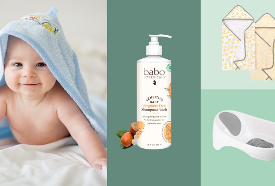 Everything you need for your baby's first bath