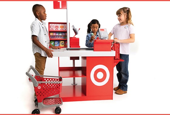Move over play kitchens: The Target checklane is here