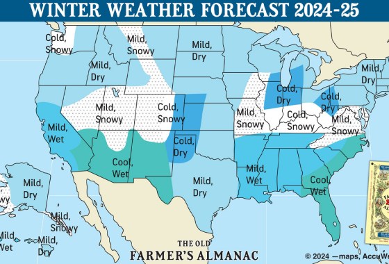 The Old Farmer’s Almanac predicts a ‘calmer, gentler winter’