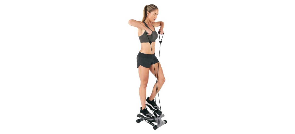 Sunny Health And Fitness Mini Stepper on white background Sunny Health And Fitness Mini Stepper on white background