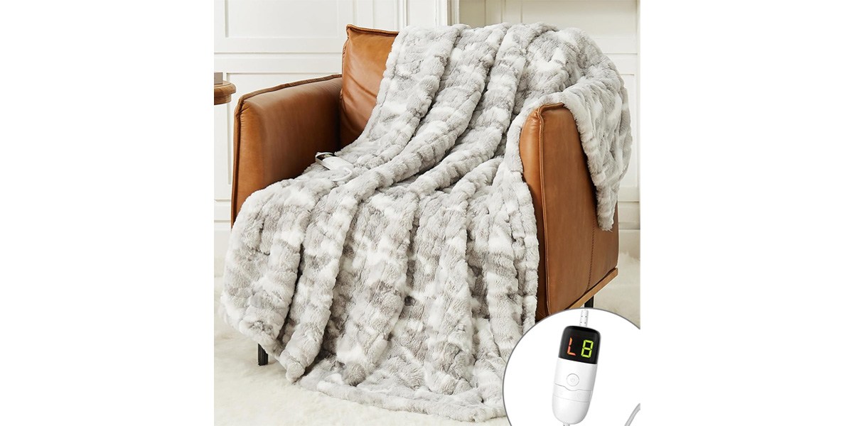 Guohaoi Heated Electric Blanket Throw