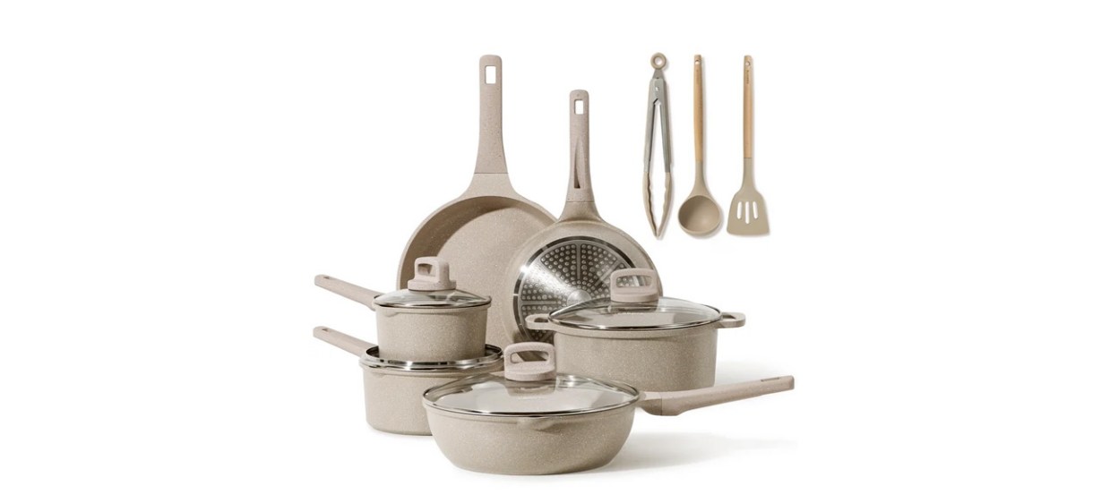  Carote Nonstick Pots and Pans Set, 13 Pcs Induction Kitchen Cookware Set