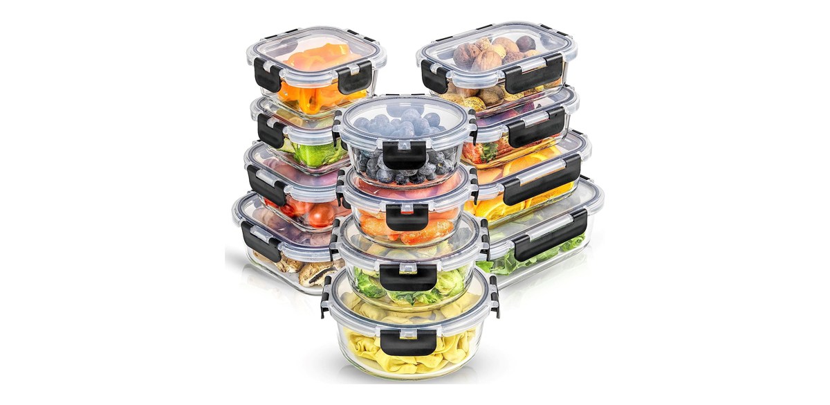 JoyJolt JoyFul 12 Airtight, Freezer Safe Food Storage Containers and Lids