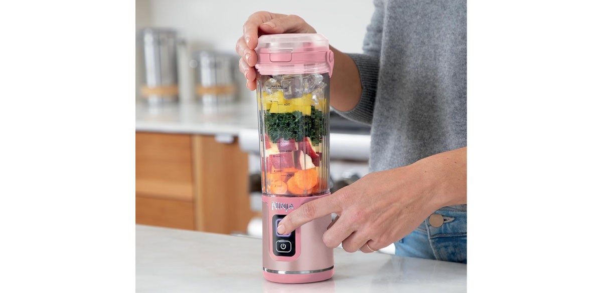 Ninja Blast Portable Blender, Cordless in Tinted Pink