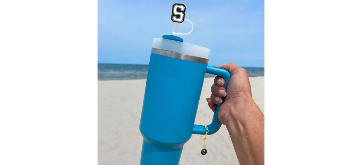 Kriklar Letter Charm Straw Toppers