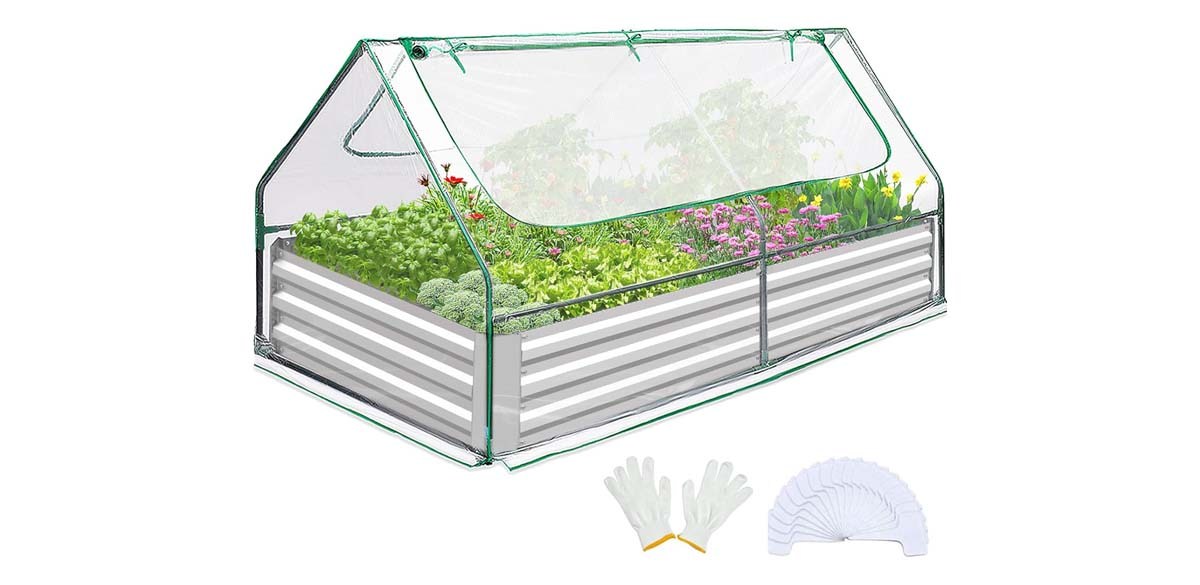 Quictent Raised Garden Bed with Cover Quictent Raised Garden Bed with Cover