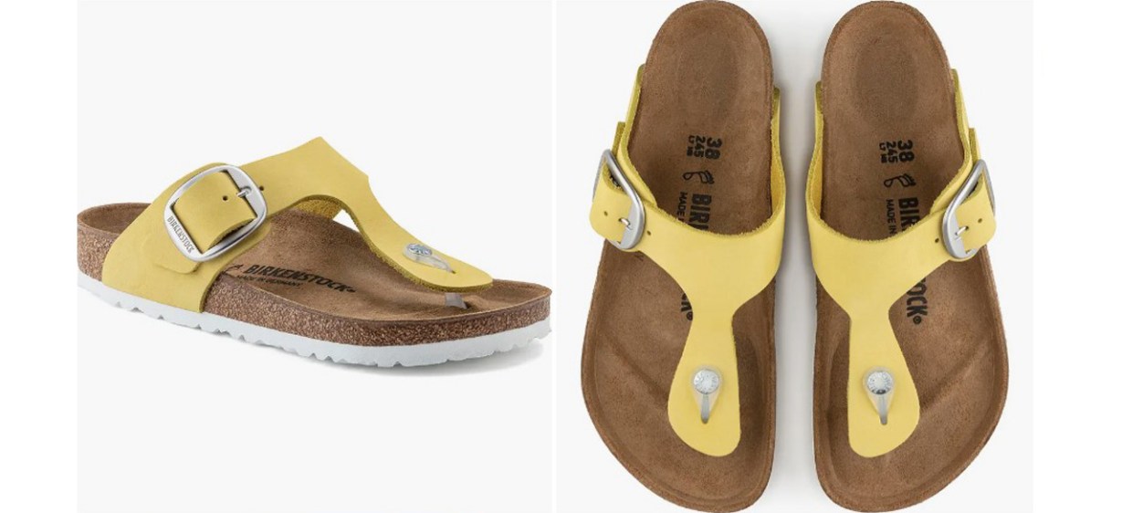 Yellow Birkenstock Gizeh Big Buckle Sandal (Women)