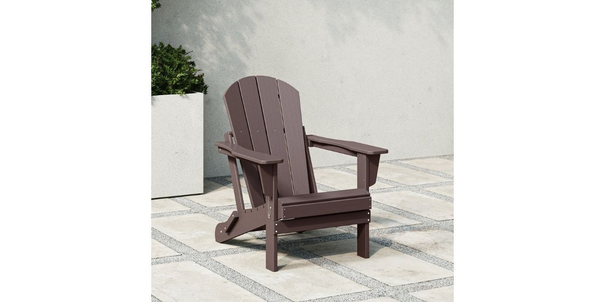 Westintrends Outdoor Folding HDPE Adirondack Chair
