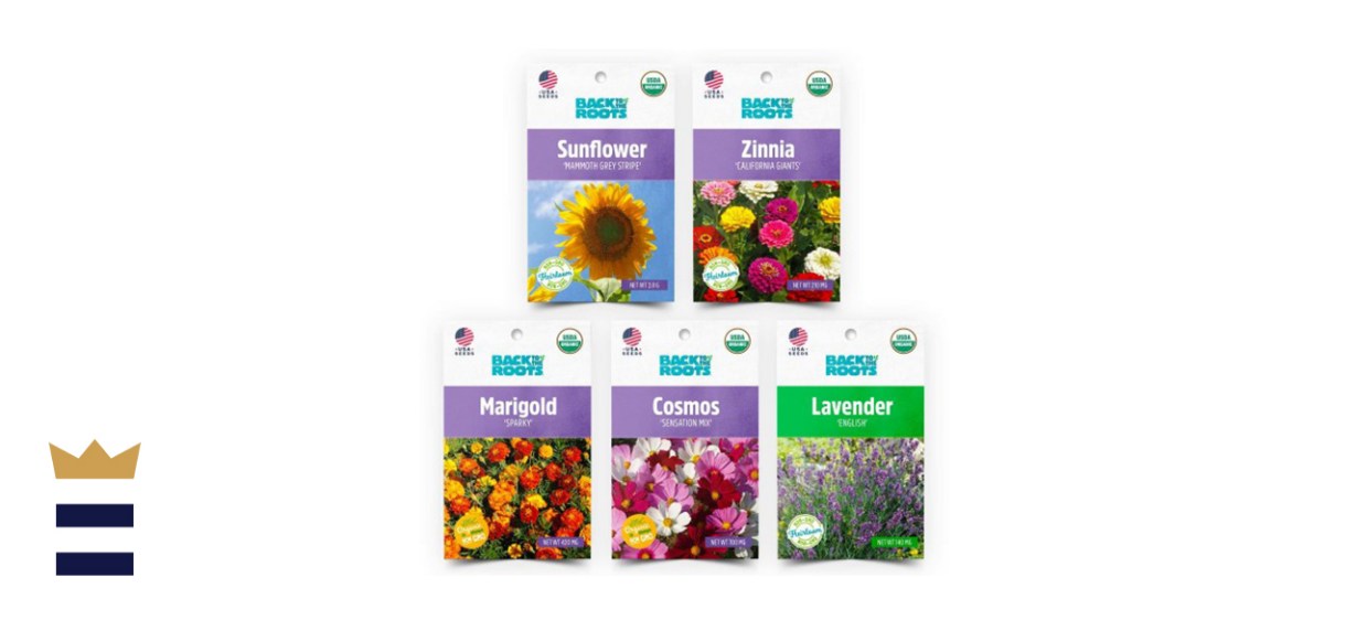 Back to the Roots Organic Flower Seeds 5-Pack