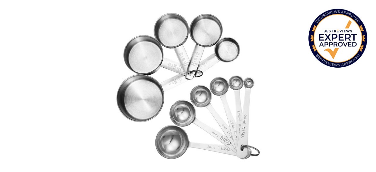 Best Accmore 11-piece Steel Measuring Cups and Spoons Set Best Accmore 11-piece Steel Measuring Cups and Spoons Set