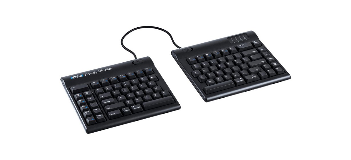 Kinesis Freestyle2 Blue Wireless Ergonomic Keyboard