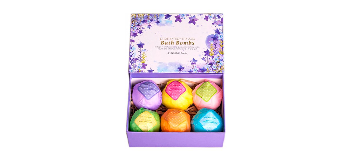 Best Pure Nature Lux Spa Bath Bombs Gift Set