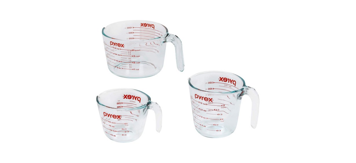 Best Pyrex 3-Piece Glass Measuring Cup Set