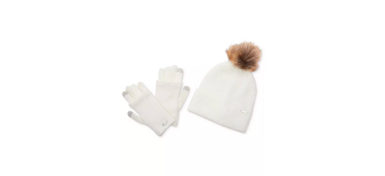 Best Steve Madden Cozy Matching Pom Beanie & Gloves Best Steve Madden Cozy Matching Pom Beanie & Gloves