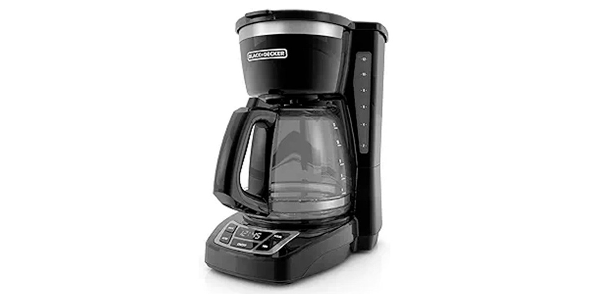 Black and Decker Digital Coffee Maker on white background Black and Decker Digital Coffee Maker on white background