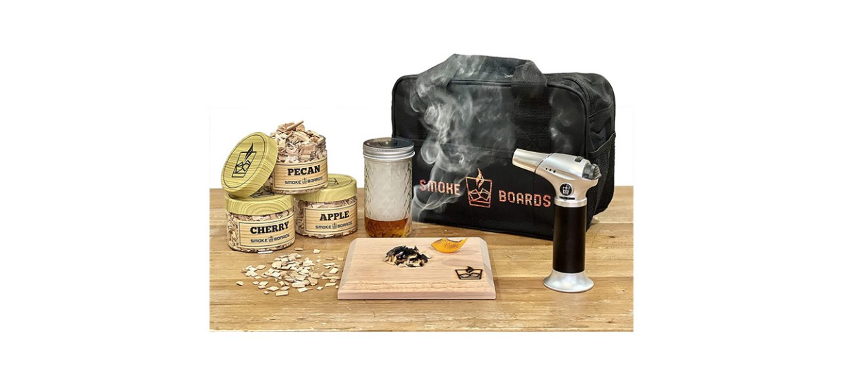 Cocktail Smoker Board with Torch