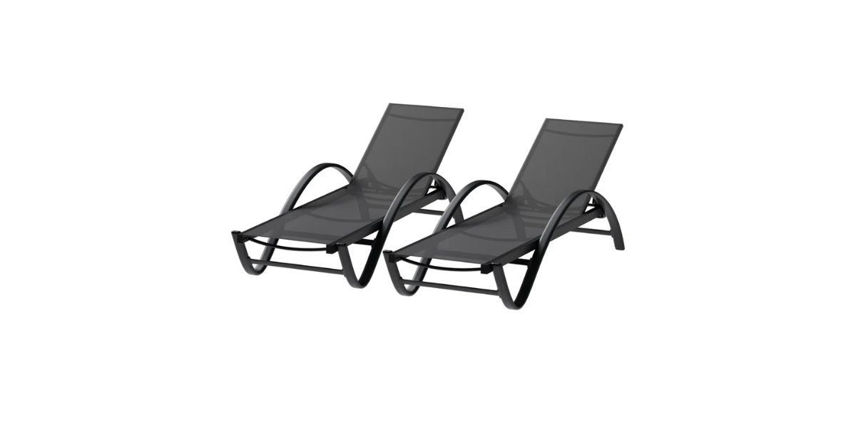 Winston Porter Pool Chaise Lounge Chairs (Set of 2)