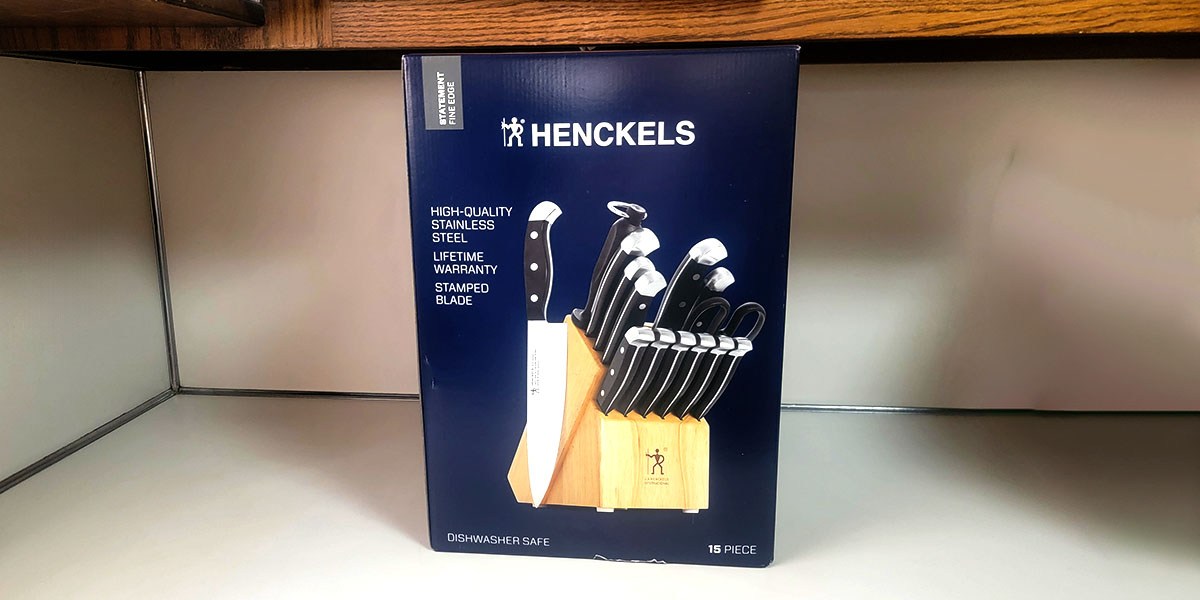 Henckels Premium Quality 15-Piece Knife Set product box Henckels Premium Quality 15-Piece Knife Set product box