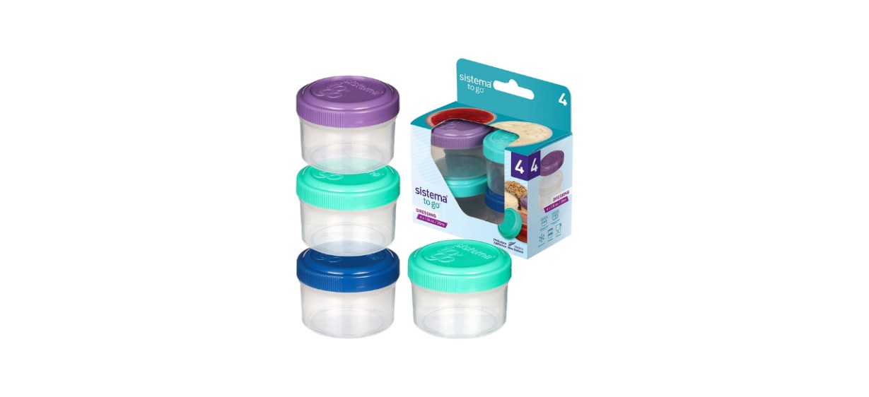 Sistema To Go Collection Salad Dressing Containers