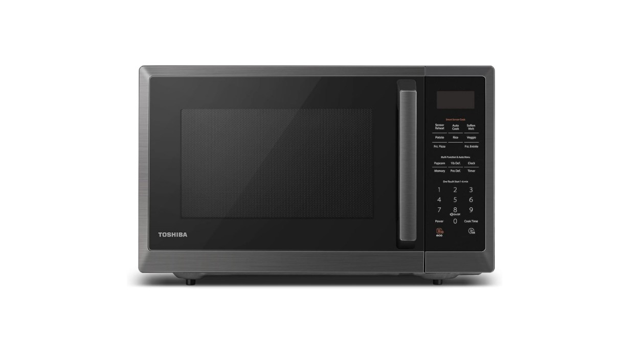 TOSHIBA ML2-EM12EA(BS) Countertop Microwave Oven With Stylish Design As Kitchen Essentials TOSHIBA ML2-EM12EA(BS) Countertop Microwave Oven With Stylish Design As Kitchen Essentials