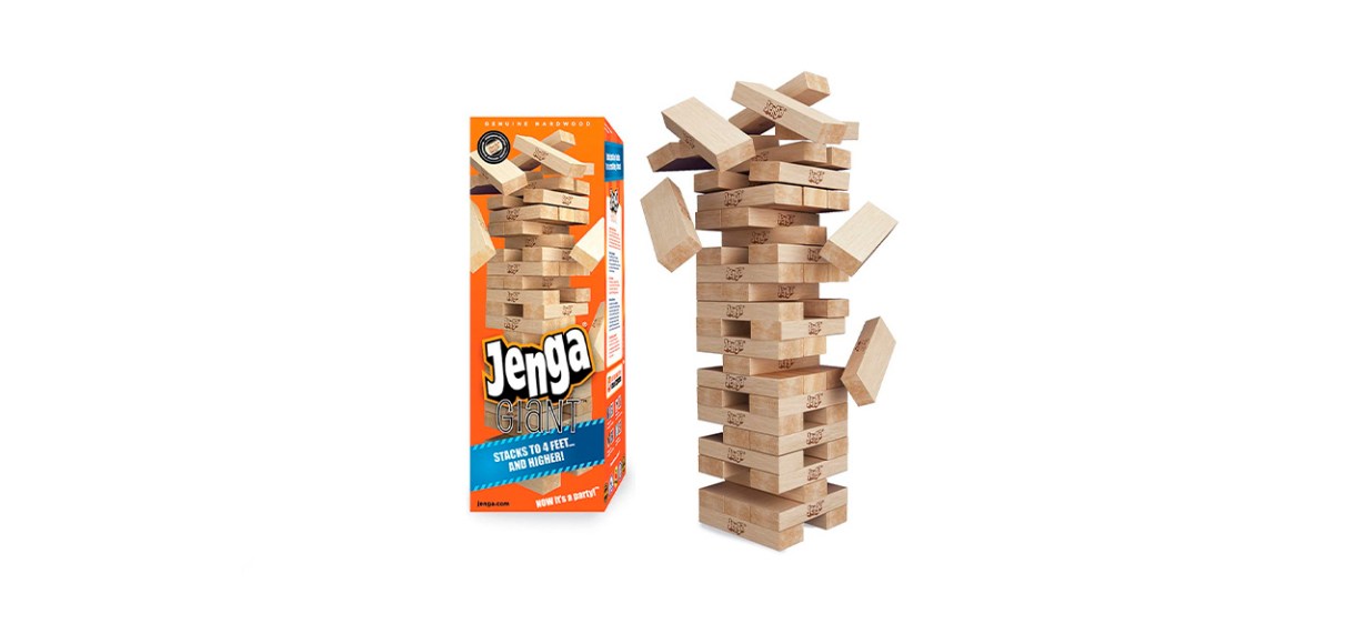 Jenga Giant Genuine Hardwood Game Jenga Giant Genuine Hardwood Game