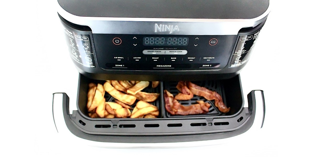 Image of Ninja Foodi FlexBasket Air Fryer's DualZone Technology Image of Ninja Foodi FlexBasket Air Fryer's DualZone Technology
