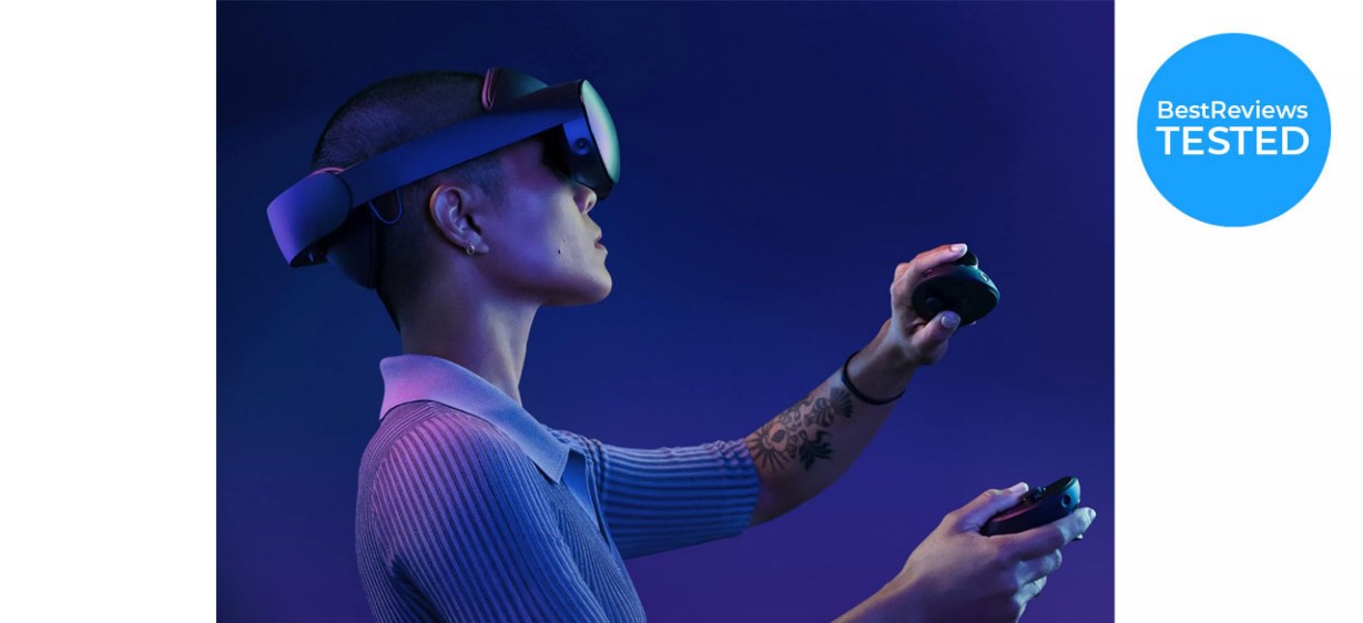 Person using Meta Quest Pro