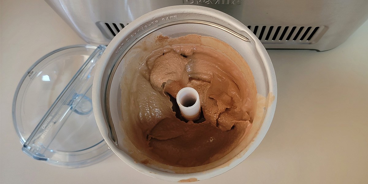 Breville Smart Scoop container with ice cream Breville Smart Scoop container with ice cream