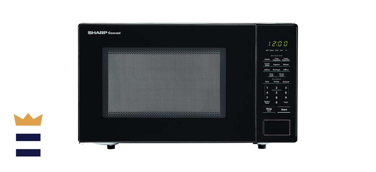 Sharp Black Carousel Countertop Microwave Oven