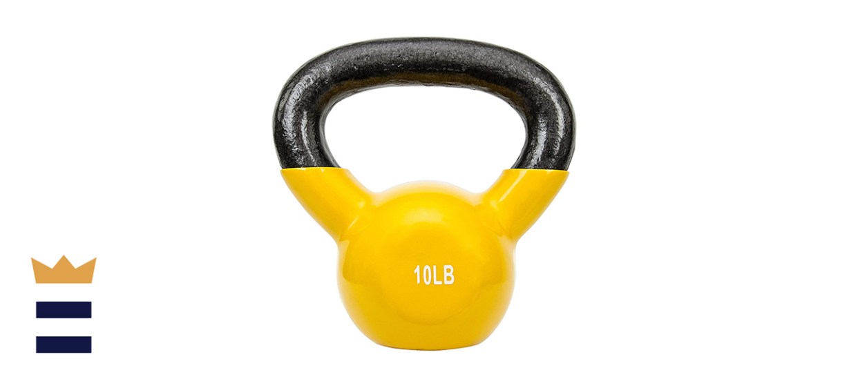 Sunny Health &amp; Fitness Vinyl Coated Kettlebell