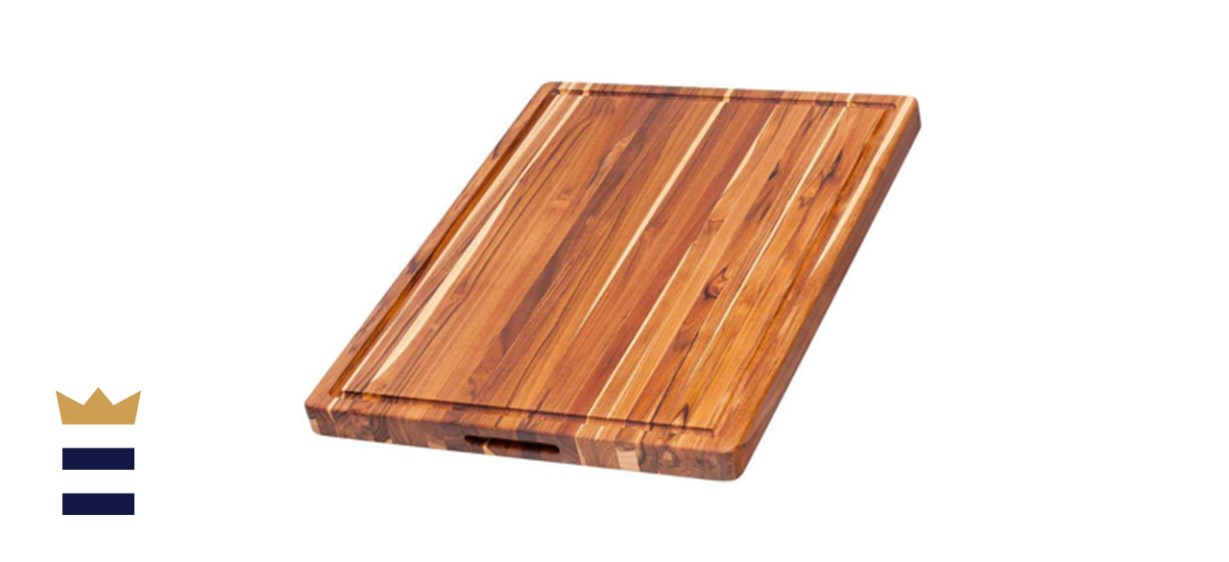 TeakHaus Edge Grain Teakwood 20x15 Inch Cutting Board