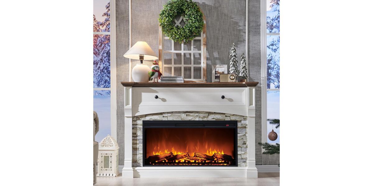 RedLemon 52'' Electric Fireplace with Mantel