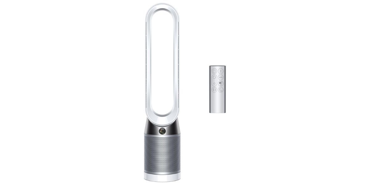 grey dyson air purifier on white background grey dyson air purifier on white background