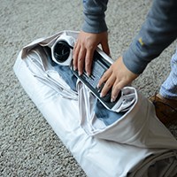 setting up air mattress