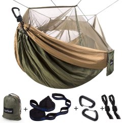 Sunyear Single & Double Camping Hammock with Mosquito/Bug Net