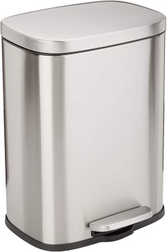 Amazon Basics 3.1 Gallon Soft-Close Trash Can with Foot Pedal