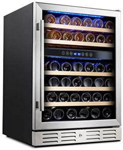 Kalamera Wine Cooler Refrigerator Dual Zone Built-in