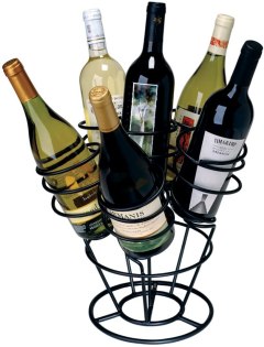 Amazon Basics Tabletop 3-Bottle Wine Rack