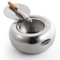 Newness Stainless Steel Modern Tabletop Ashtray