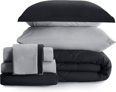 Bedsure King Size Black Comforter Set