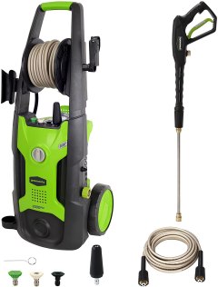 Greenworks 2000 PSI 1.2 GPM Electric Pressure Washer with Hose Reel