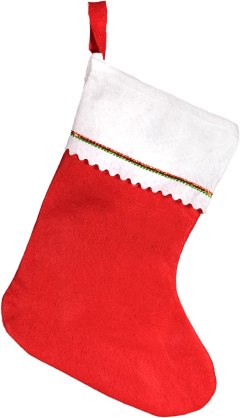 Windy City Novelties Tall 15" Red Felt Christmas Holiday Stockings, Pack of 12