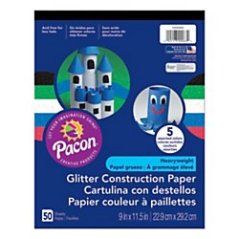 Pacon Glitter Construction Paper