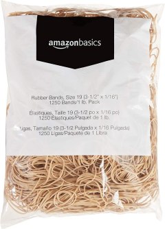 AmazonBasics Rubber Bands, Size 19