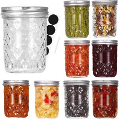Fruiteam Mason Canning Jars, 16 oz.