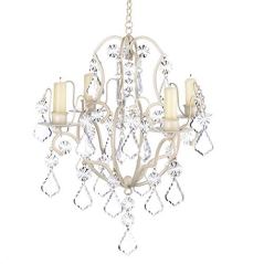 Gifts & Decor Ivory Baroque Chandelier