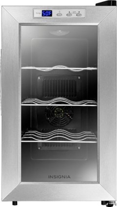 Insignia 8-Bottle Wine Cooler - Stainless Steel