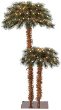 Island Breeze Pre-Lit Artificial Tropical Palm Tree