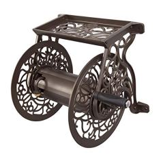 Liberty Garden Products Decorative Cast Aluminum Garden Hose Reel